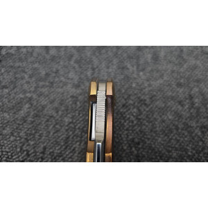 ТИТАНОВИЙ КРАСЕНЬ авторський складаний ніж ручної роботи майстерня GRYFON, сталь CPM S125V, 65 HRC. Photo 2